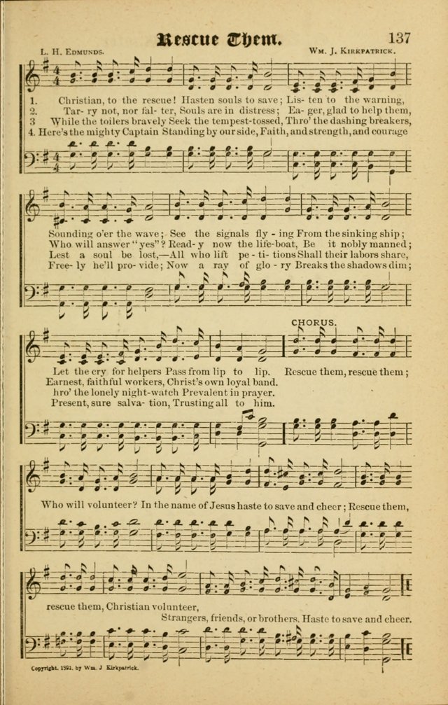 Radiant Songs: for use in meetings for Christian worship or work page 137