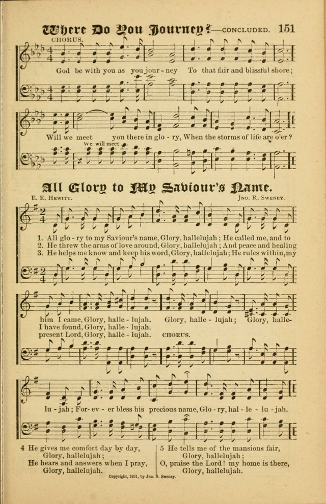 Radiant Songs: for use in meetings for Christian worship or work page 151