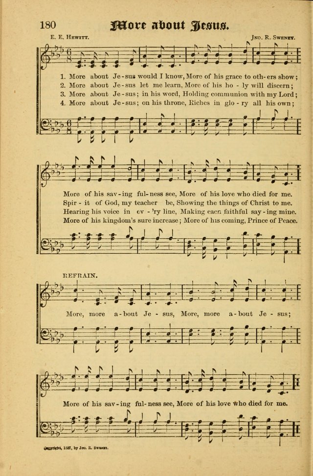 Radiant Songs: for use in meetings for Christian worship or work page 180