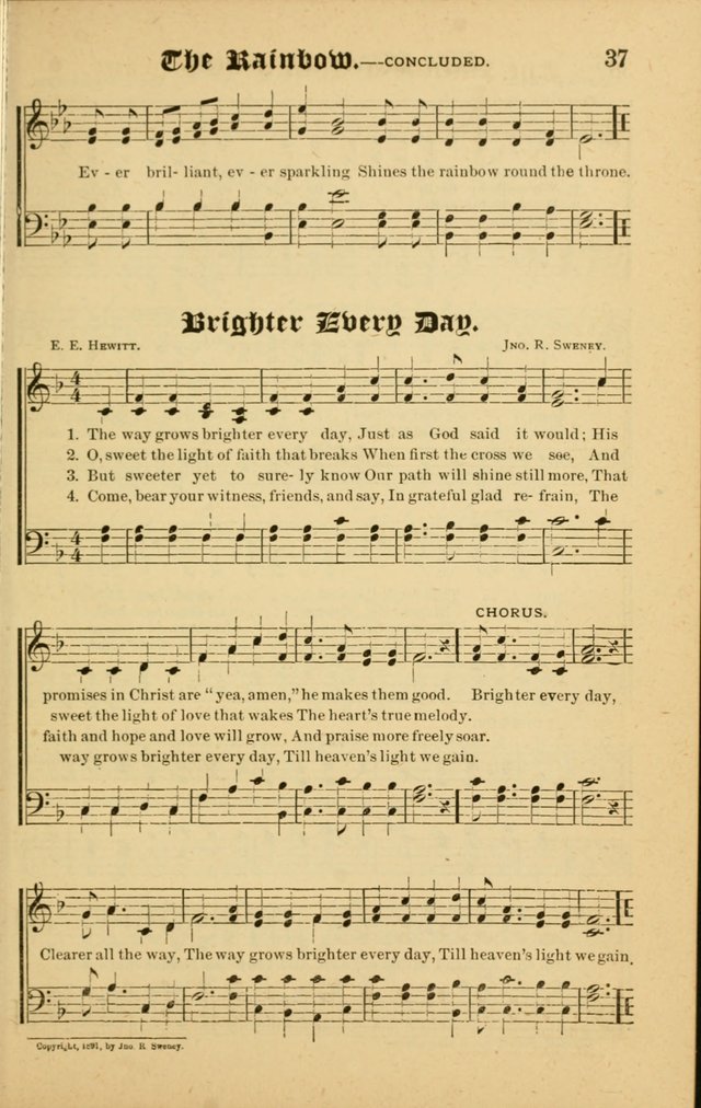 Radiant Songs: for use in meetings for Christian worship or work page 37