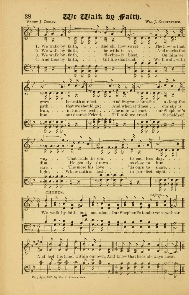 Radiant Songs: for use in meetings for Christian worship or work page 38