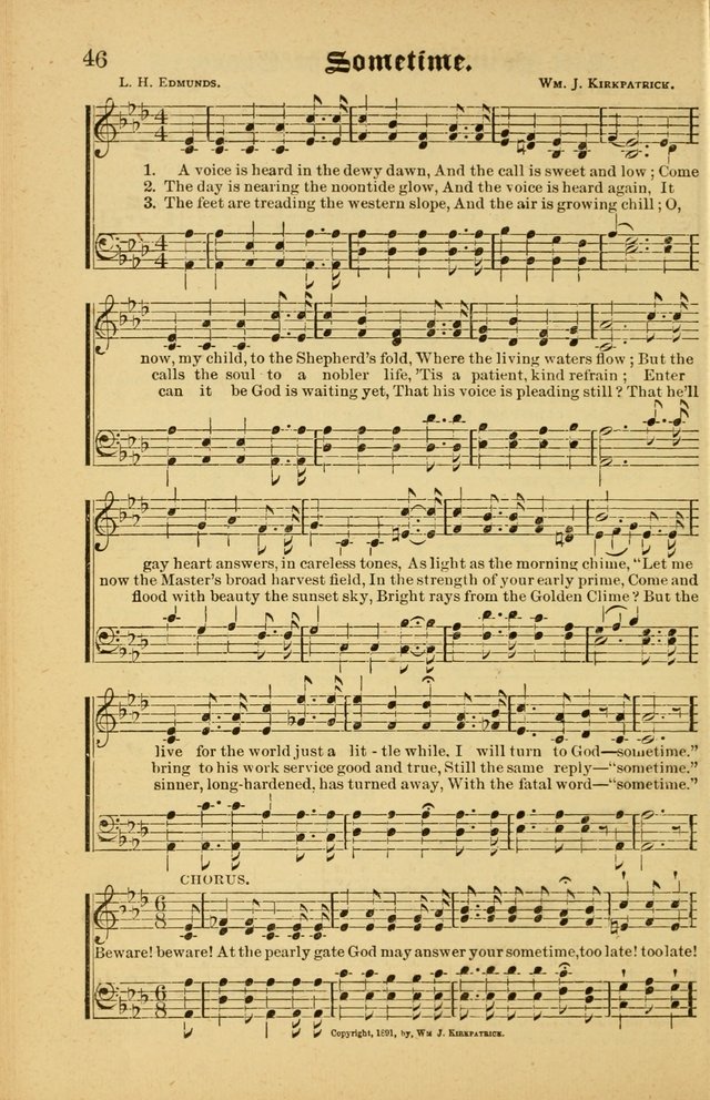 Radiant Songs: for use in meetings for Christian worship or work page 46
