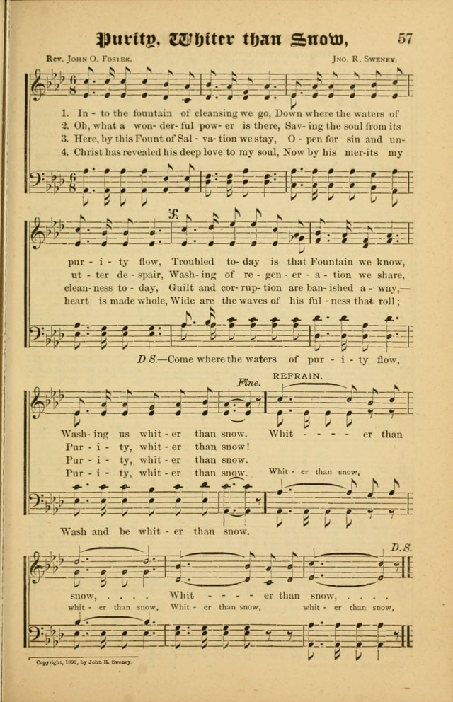 Radiant Songs: for use in meetings for Christian worship or work page 57