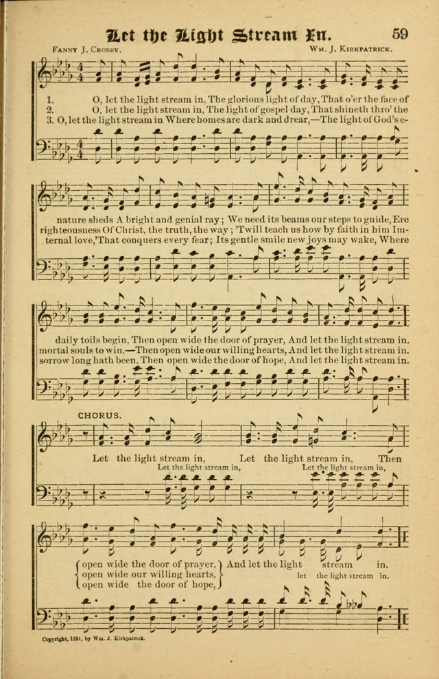 Radiant Songs: for use in meetings for Christian worship or work page 59
