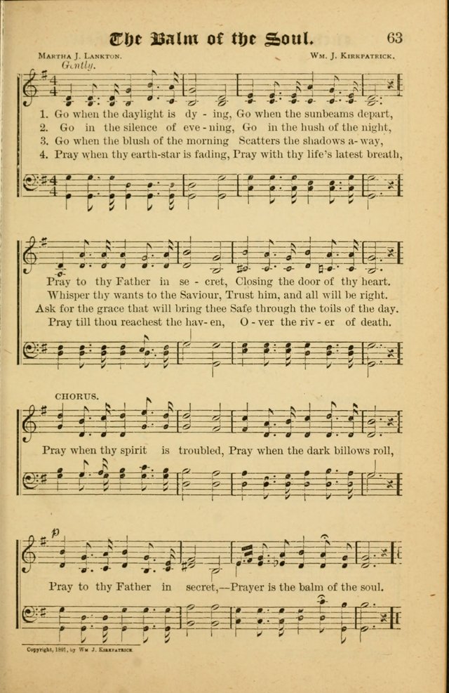 Radiant Songs: for use in meetings for Christian worship or work page 63