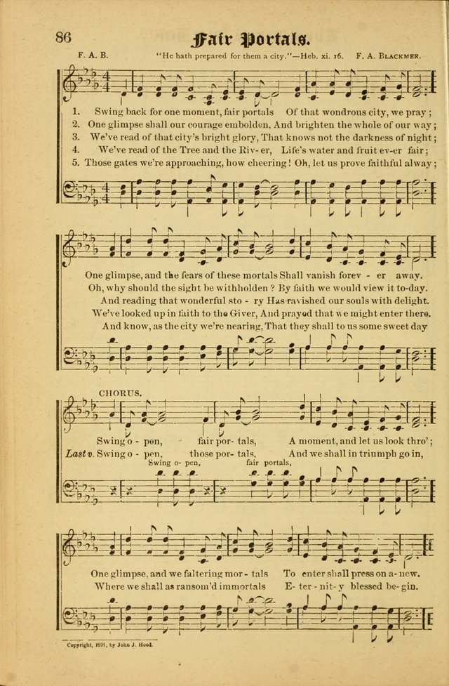 Radiant Songs: for use in meetings for Christian worship or work page 86