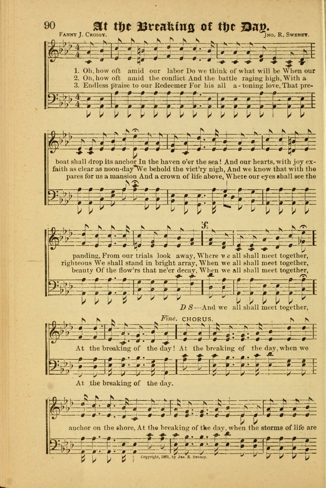 Radiant Songs: for use in meetings for Christian worship or work page 90