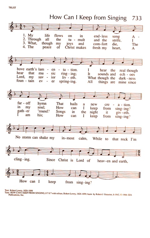 RitualSong: a hymnal and service book for Roman Catholics page 1004