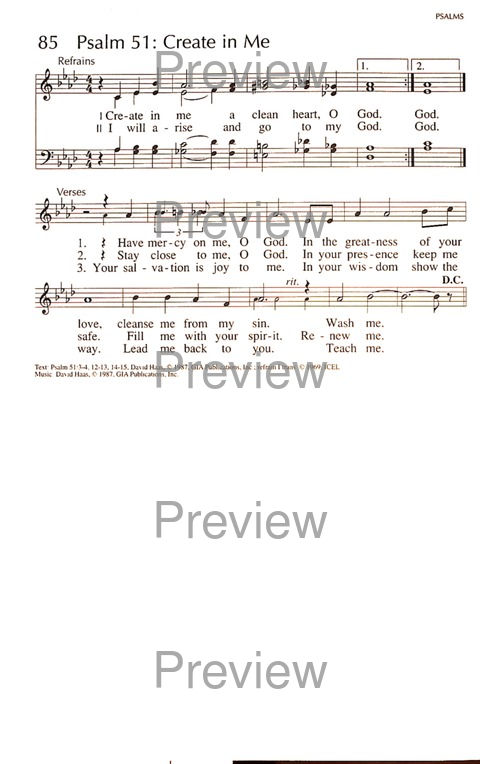RitualSong: a hymnal and service book for Roman Catholics page 126