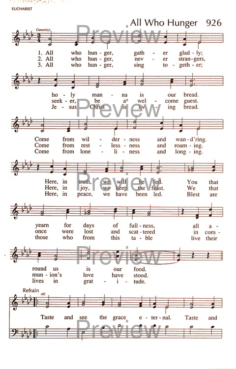 RitualSong: a hymnal and service book for Roman Catholics page 1286