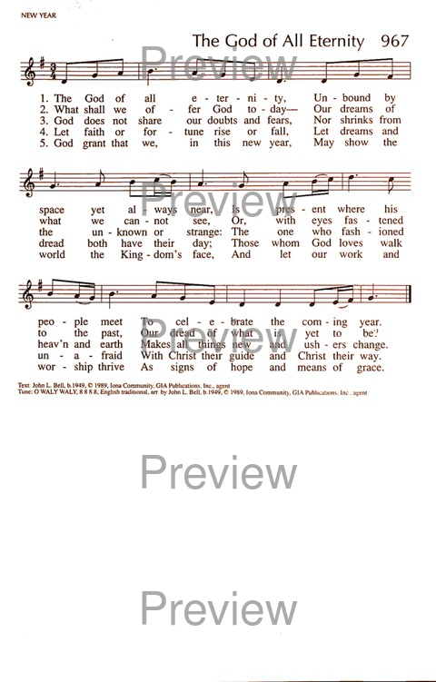 RitualSong: a hymnal and service book for Roman Catholics page 1353