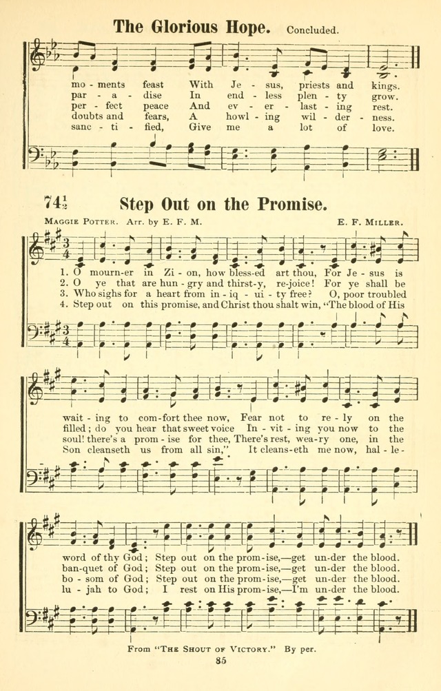 Rescue Songs: by one hundred popular composers and gifted song song writers: specially fitted for rescue missions and meetings, rescue workers and evangelists, and revival services page 78