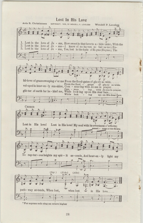 Radio Songs and Choruses of the Gospel No. 1 page 26