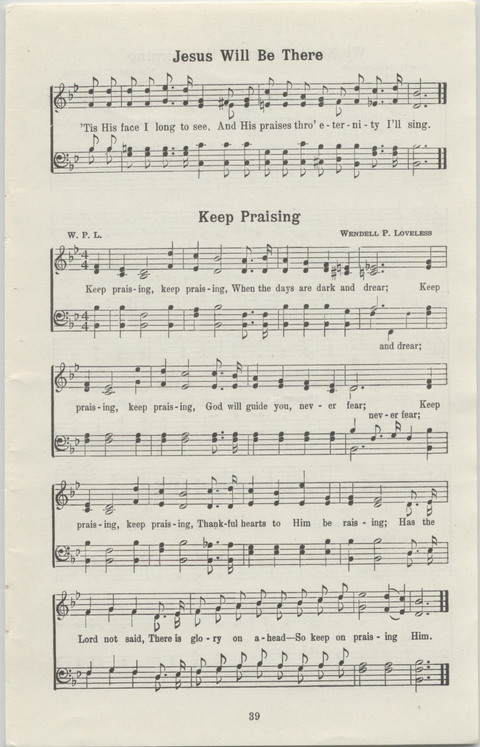 Radio Songs and Choruses of the Gospel No. 1 page 37