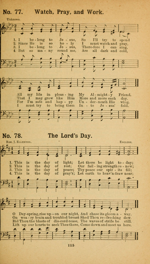 Recitations Song and Story: for Sunday and day schools, primary and intermediate Departments page 115