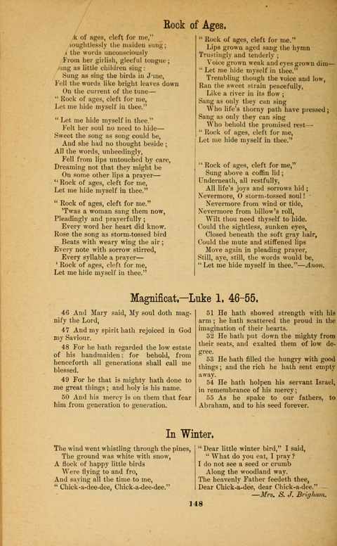 Recitations Song and Story: for Sunday and day schools, primary and intermediate Departments page 148