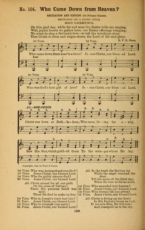 Recitations Song and Story: for Sunday and day schools, primary and intermediate Departments page 150