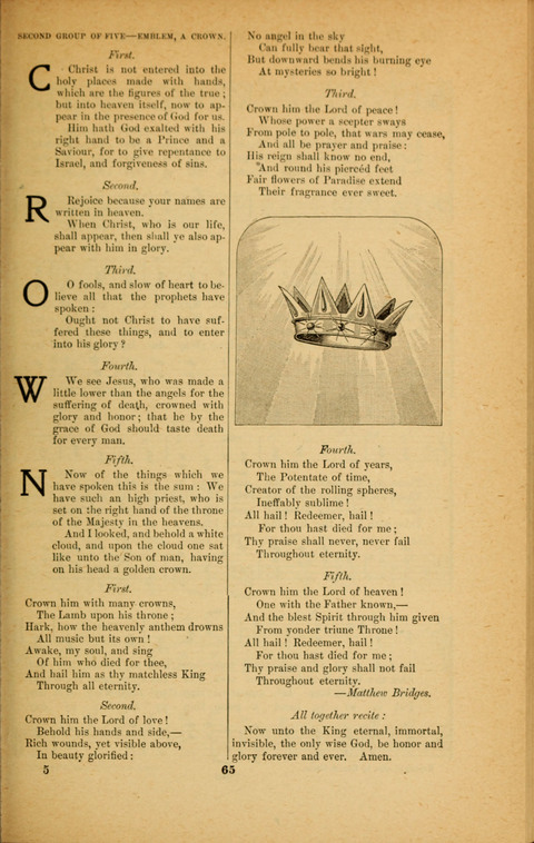 Recitations Song and Story: for Sunday and day schools, primary and intermediate Departments page 65