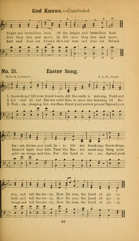 Recitations Song and Story: for Sunday and day schools, primary and intermediate Departments page 87