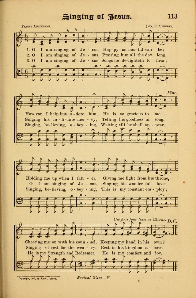 The Revival Wave: A Book of Revival Hymns and Music page 113
