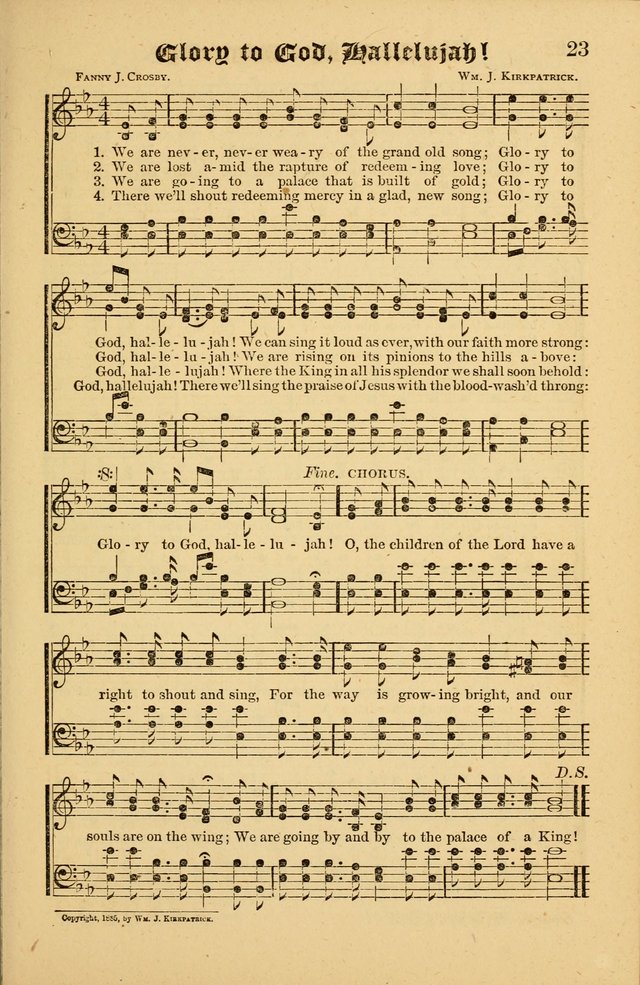 The Revival Wave: A Book of Revival Hymns and Music page 23