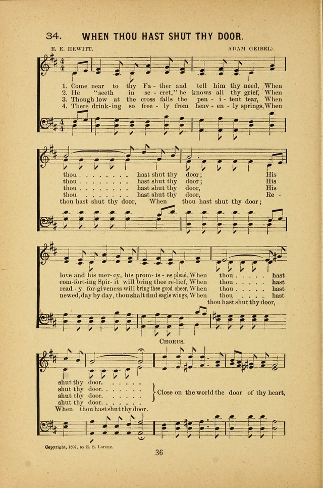 Riches of Grace: a Collection of New Songs and Standard Hymns page 36