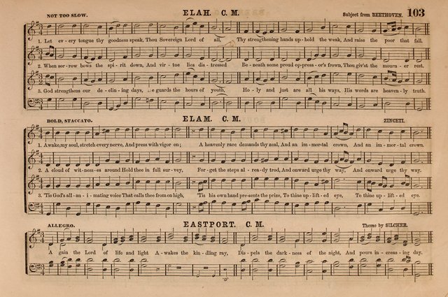 Selah: a collection of psalm and hymn tunes, introits, anthems, chants, motetts, choruses, etc. adapted to the use of classes, private circles, and worship assemblies page 103