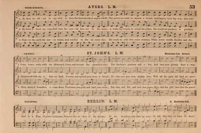 Selah: a collection of psalm and hymn tunes, introits, anthems, chants, motetts, choruses, etc. adapted to the use of classes, private circles, and worship assemblies page 53