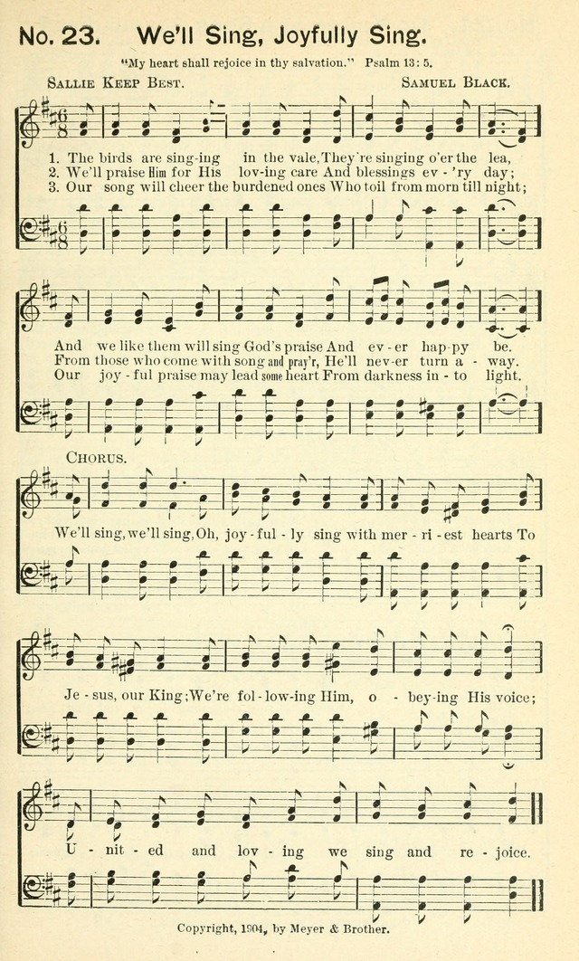 Sunshine No. 2: songs for the Sunday school page 28