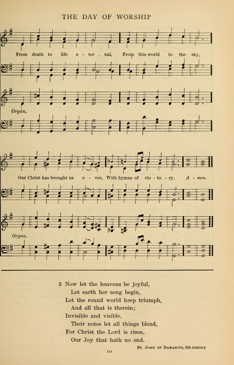 Songs for the Chapel: Arranged for male voices, for use in colleges, academies, schools and societies page 111