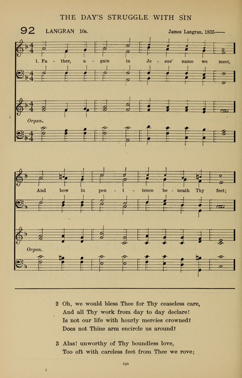 Songs for the Chapel: Arranged for male voices, for use in colleges, academies, schools and societies page 130