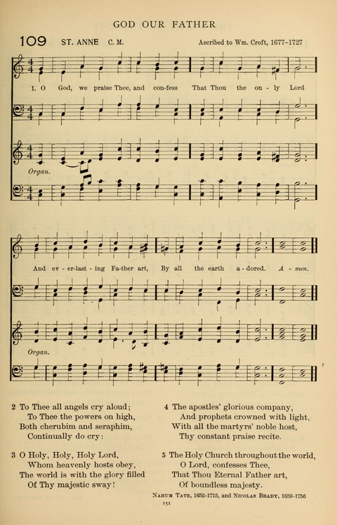 Songs for the Chapel: Arranged for male voices, for use in colleges, academies, schools and societies page 151