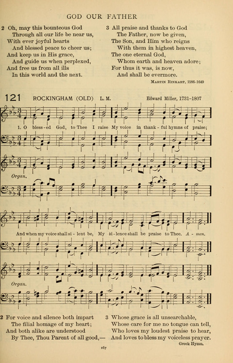 Songs for the Chapel: Arranged for male voices, for use in colleges, academies, schools and societies page 167