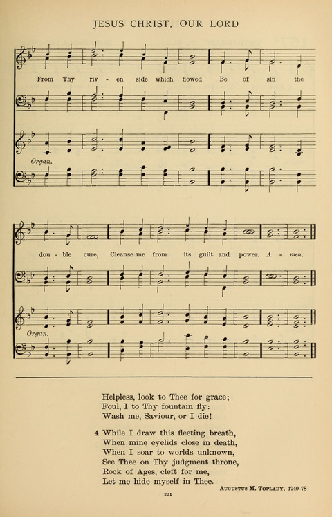 Songs for the Chapel: Arranged for male voices, for use in colleges, academies, schools and societies page 221