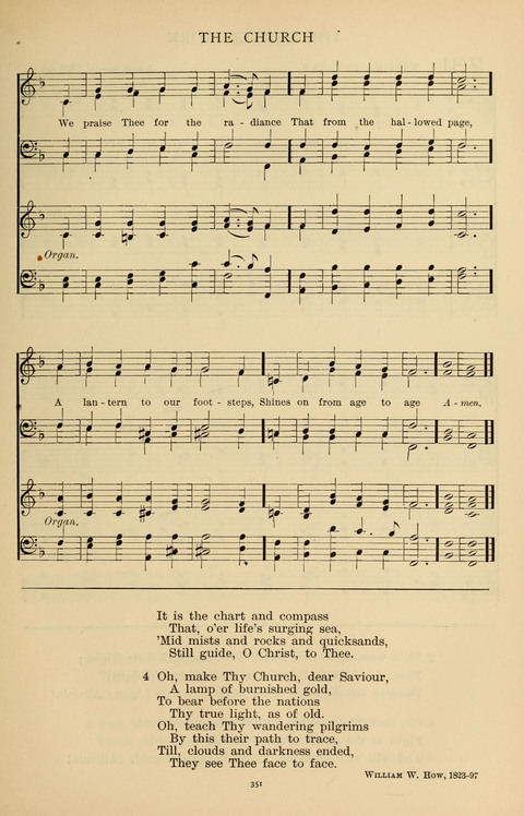 Songs for the Chapel: Arranged for male voices, for use in colleges, academies, schools and societies page 351