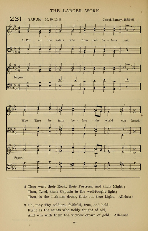 Songs for the Chapel: Arranged for male voices, for use in colleges, academies, schools and societies page 352