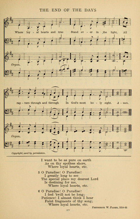 Songs for the Chapel: Arranged for male voices, for use in colleges, academies, schools and societies page 377