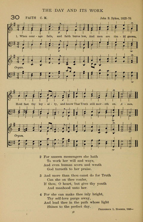 Songs for the Chapel: Arranged for male voices, for use in colleges, academies, schools and societies page 38
