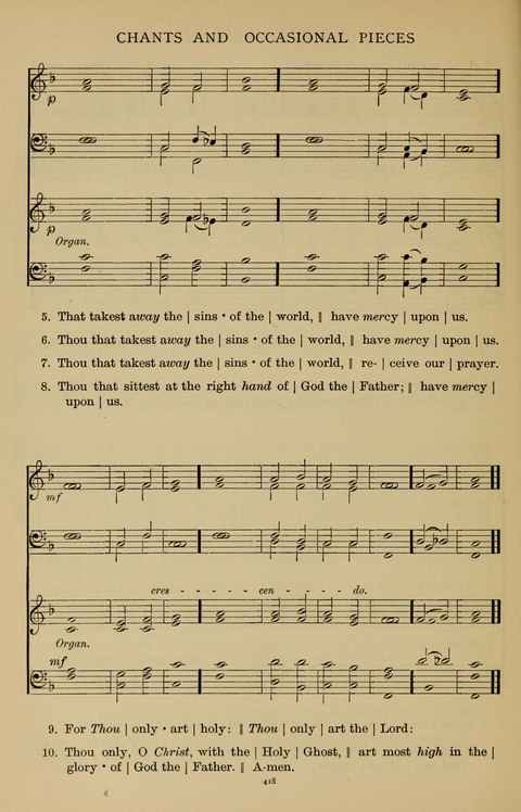 Songs for the Chapel: Arranged for male voices, for use in colleges, academies, schools and societies page 418
