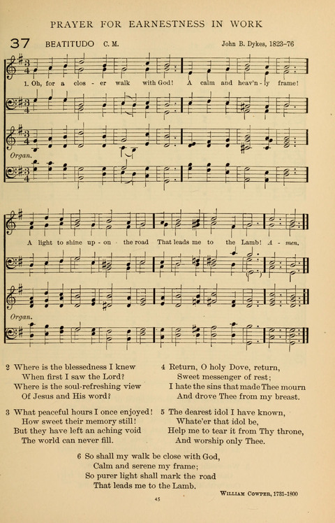Songs for the Chapel: Arranged for male voices, for use in colleges, academies, schools and societies page 45