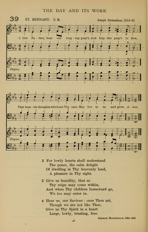 Songs for the Chapel: Arranged for male voices, for use in colleges, academies, schools and societies page 48