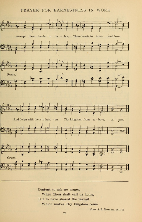 Songs for the Chapel: Arranged for male voices, for use in colleges, academies, schools and societies page 69