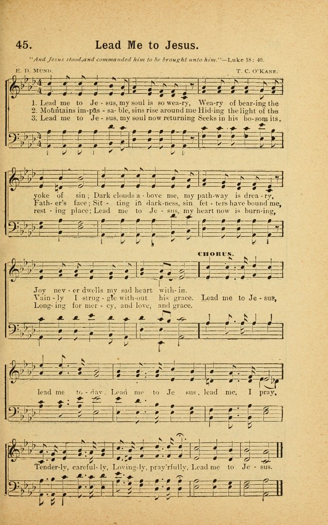 Songs for Christ and the Church: a collection of songs for the use of Christian endeavor societies, sunday-schools, and other church events page 39
