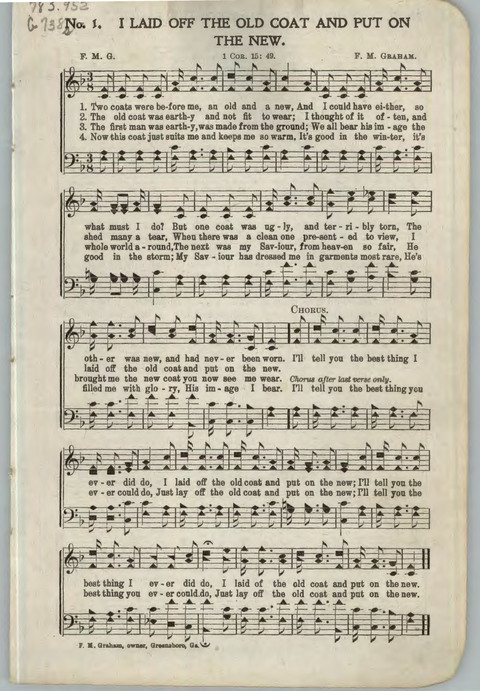 Songs for Jesus No. 5 page 1