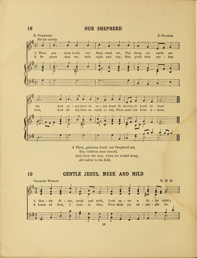 Songs for Little People: for use in Sunday-School, the kindergarten and the home page 18