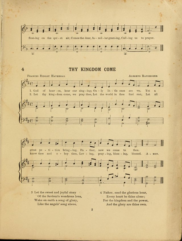 Songs for Little People: for use in Sunday-School, the kindergarten and the home page 3