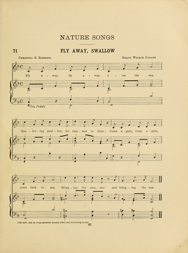 Songs for Little People: for use in Sunday-School, the kindergarten and the home page 63