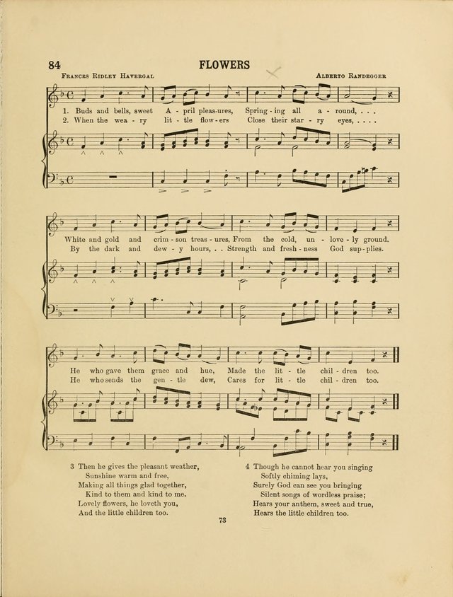 Songs for Little People: for use in Sunday-School, the kindergarten and the home page 75