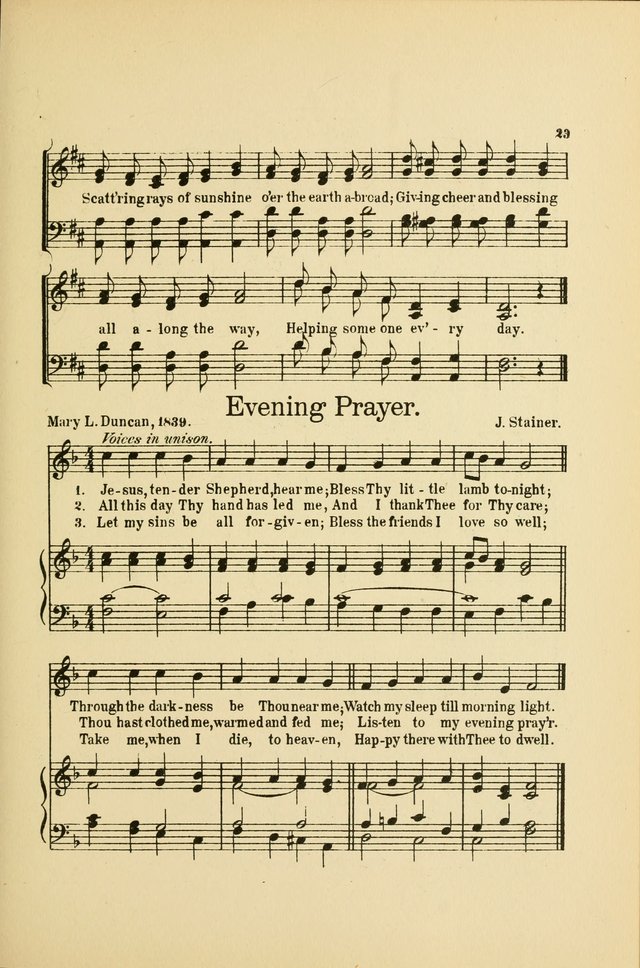 Songs for Little Singers: A Collection of easy pieces for Beginners and Primary Departments of the Sunday School and for use at home page 23