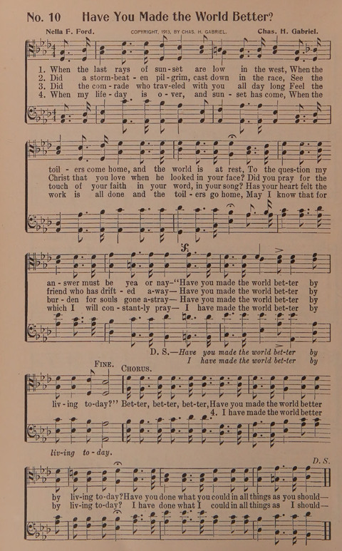 Songs for Men: A Collection of Gospel Songs for Male Quartets and Choruses page 10